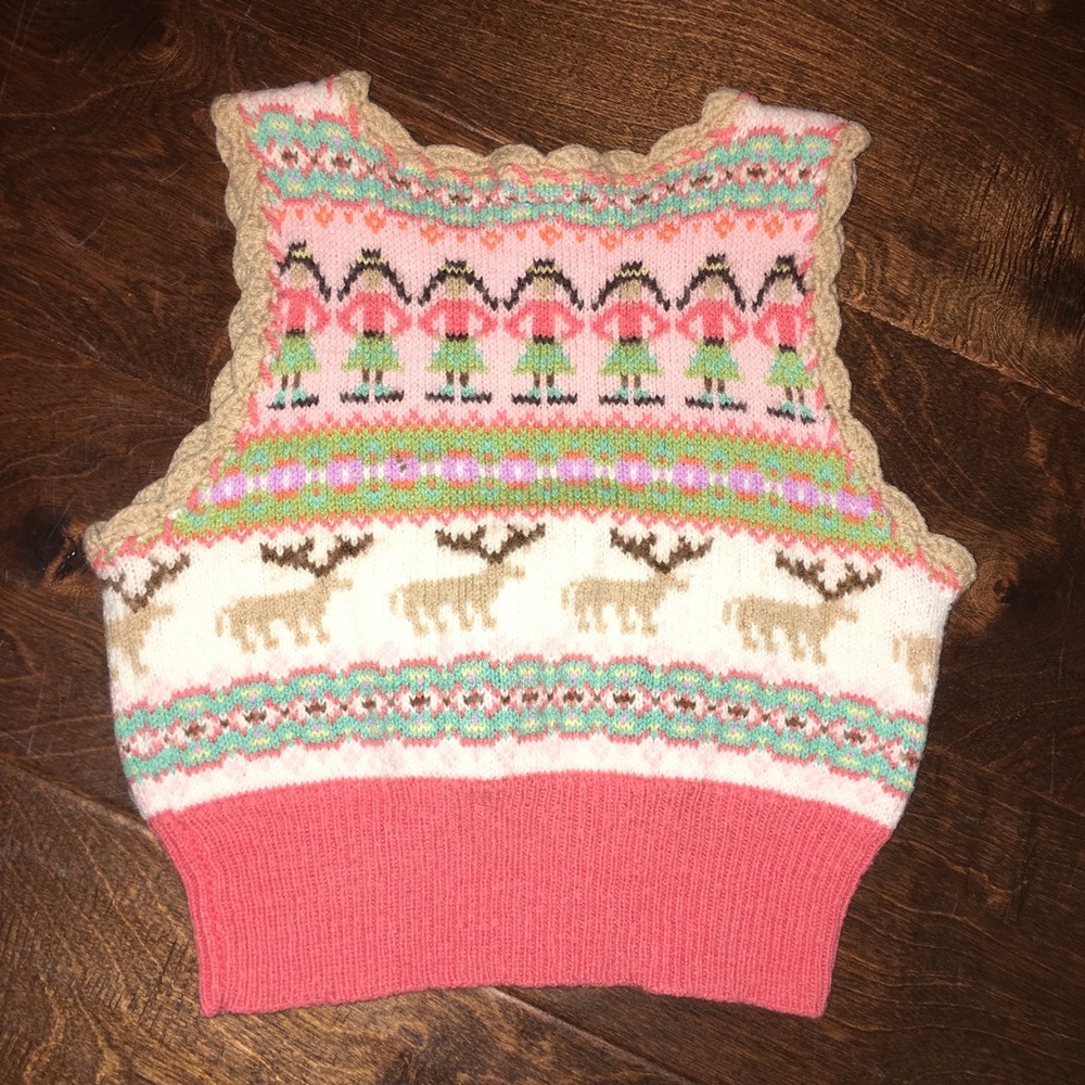 18-24M Baby Gap Reindeer Sweater Vest - Picture 3 of 3